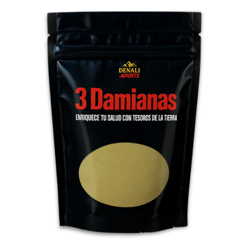 Denali Natural Products 3 Damianas 3.5oz Herbal Powder Damiana Tea Organic Fine Powder Ready Mix Improve Sexual Dysfunction Anti-Inflammatory Balance Hormones Reduce Anxiety Organic