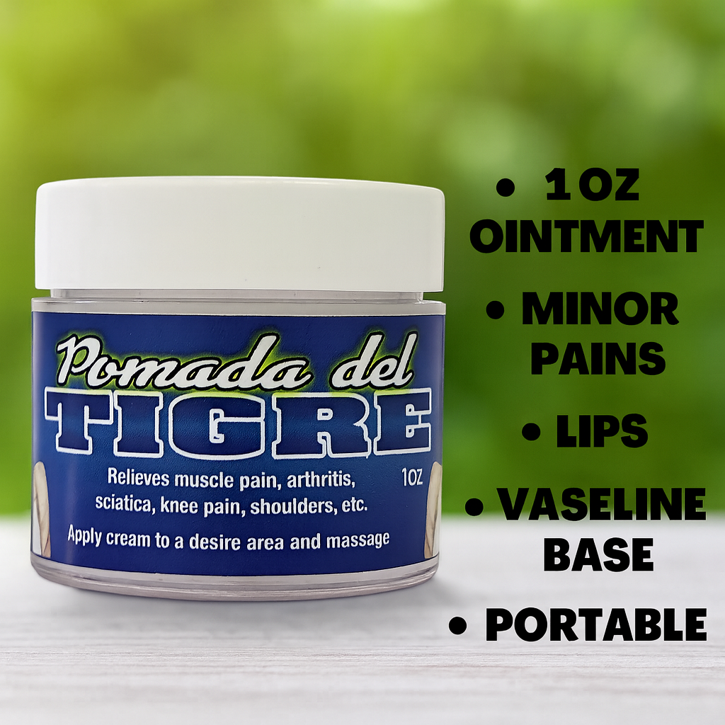 Tiger Balm 1oz Portable Ointment Pomada Del Tigre Minor Pain Strength Topical Pain Relief for Kids, Face, Lips, Body, Arthritis Pain, Backaches, Muscular Pain, Joint Pain, Tendonitis, Carpal Tunnel and Other Common Aches and Pains