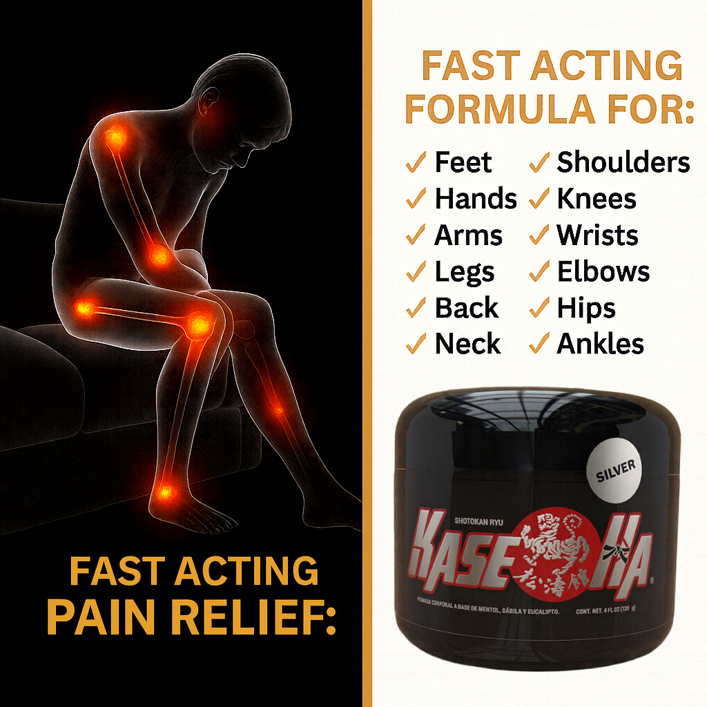 Kase Ha Silver 4oz Gel Long Lasting Topical for Arthritis Backaches Muscular Joint Tendonitis & Carpal Tunnel Pain Relief & Other Common Pain