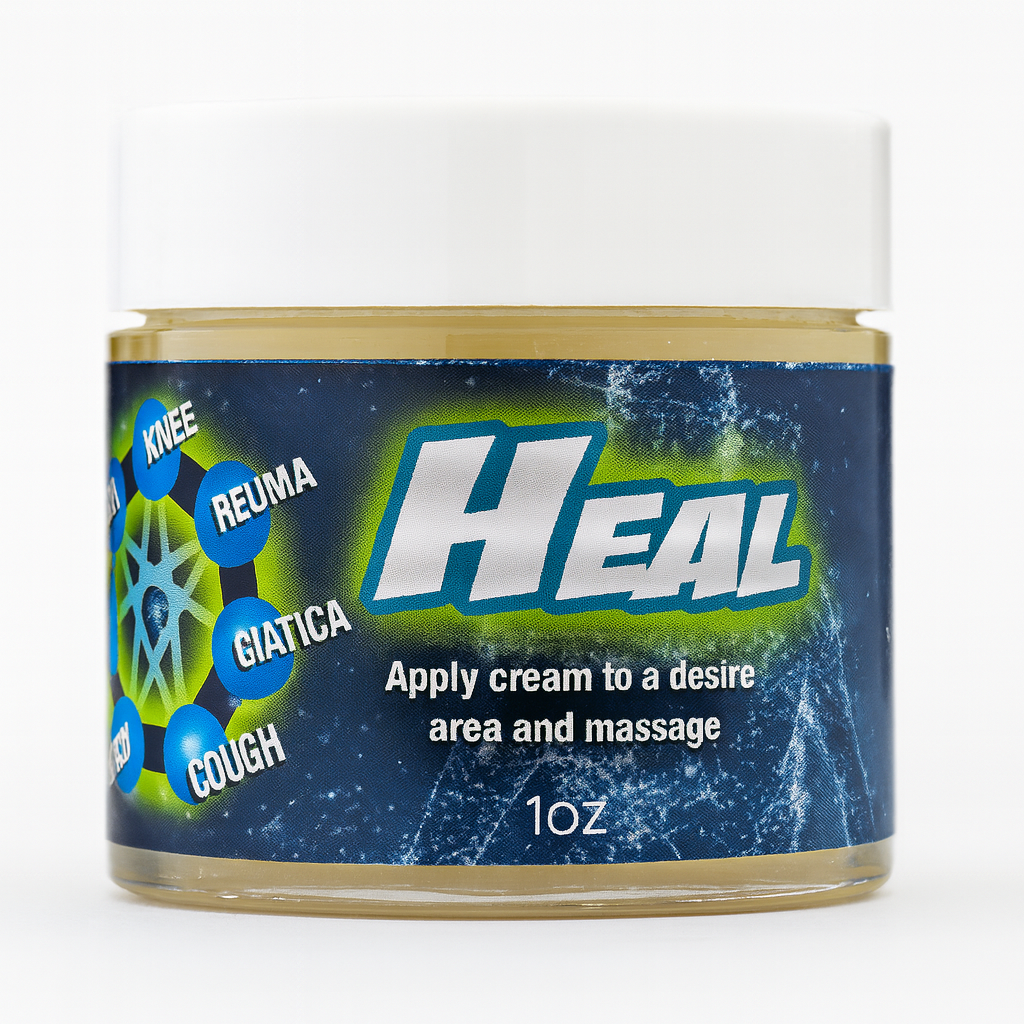 Heal 1oz Portable Ointment Medium Pain Strength Topical Pain Relief for Body, Arthritis Pain, Backaches, Muscular Pain, Joint Pain, Tendonitis, Carpal Tunnel and Other Common Aches and Pains