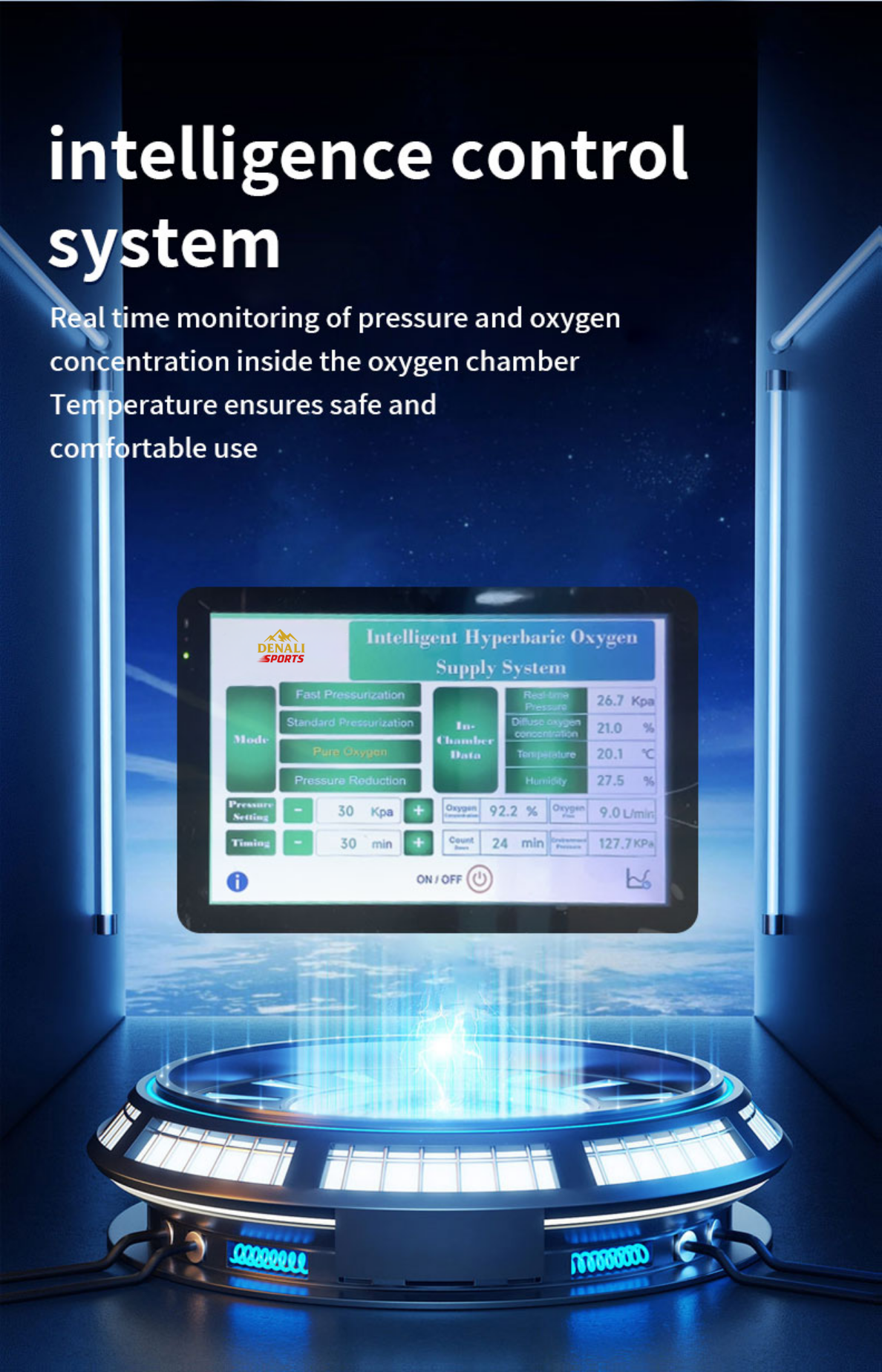Denali Sports Hyperbaric Oxygen Chamber (Soft Chamber) 2.0ATA