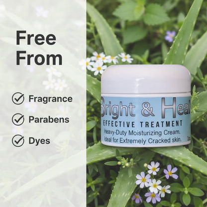 Denali Natural Products Bright & Heal 1oz Ultimate Ultra Repair Cream All Natural Moisturizing Scars Acne Diabetic Wounds Eczema Psoriasis Fungus Dry Cracked Skin Inflammation