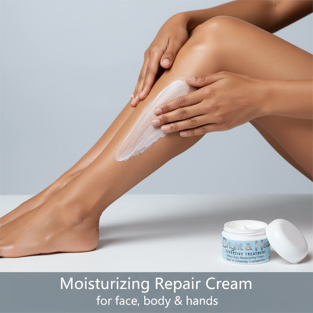 Denali Natural Products Bright & Heal 1oz Ultimate Ultra Repair Cream All Natural Moisturizing Scars Acne Diabetic Wounds Eczema Psoriasis Fungus Dry Cracked Skin Inflammation