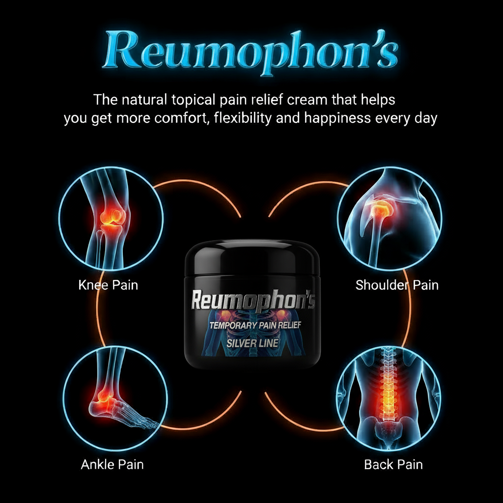 Reumophon's Silver Line 4oz Topical Cream for Arthritis Pain Backaches Muscular Joint Tendonitis Carpal Tunnel Deep Tissue Massage & Common Aches