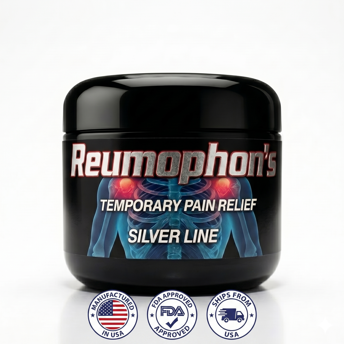 Reumophon Silver - Crema para el Alivio del Dolor de 4 oz
