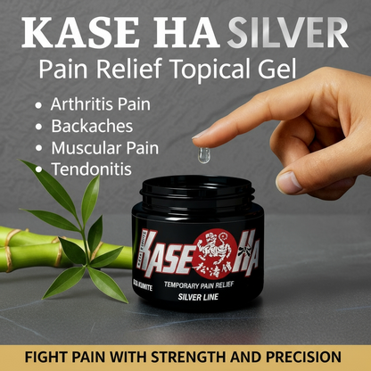 Kase Ha Silver 4oz Gel Long Lasting Topical for Arthritis Backaches Muscular Joint Tendonitis & Carpal Tunnel Pain Relief & Other Common Pain