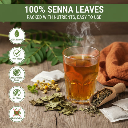 Denali Natural Products Senna Leaf 3.5oz Powder Hoja De Sen Ultimate Gut Cleanse Tea Stomach Cleanse Balance Stomach Bacteria Colonoscopy Prep Colon Cleanser FDA Approved